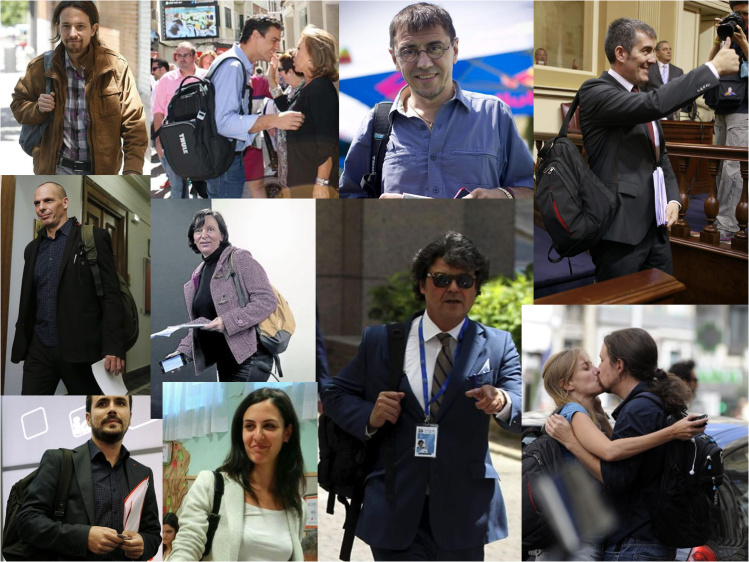 POliticos y mochilas